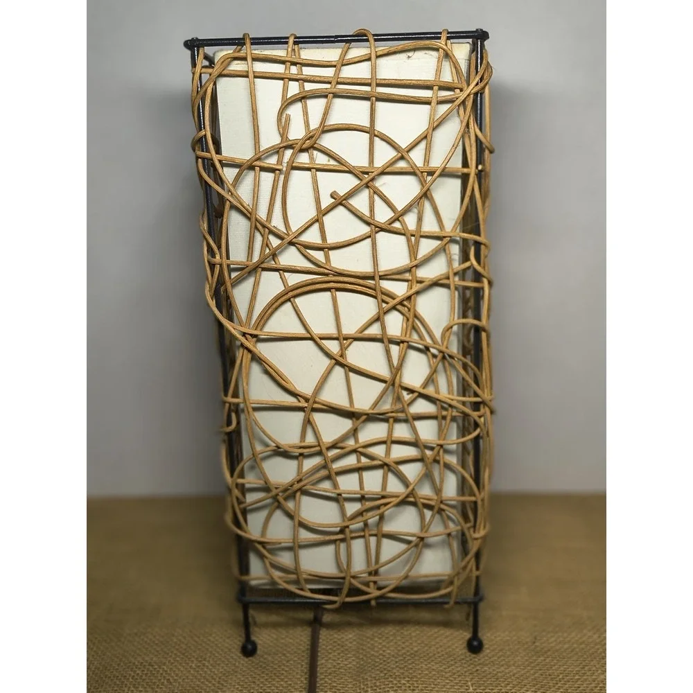 Wicker Rattan Wrapped Vine Style 14
